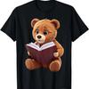 Funny Teddy Bear Reading a Book_ Graphic for Bear Lovers T-Shirt