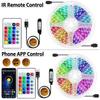 1M-30M LED Strip Light Touch Bluetooth App 5050 RGB Led Lights Flexible Ribbon Lus Led DC5V USB TV BackLight Room Decoration
