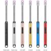 360° Electric Arc BBQ Lighter USB Windproof Flameless Plasma Ignition Long Kitchen Lighters Gas Lighter for Candle Gas Stove