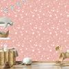 Coral and white glitter wallpaper, coral background for living room and bedroom 50x1000