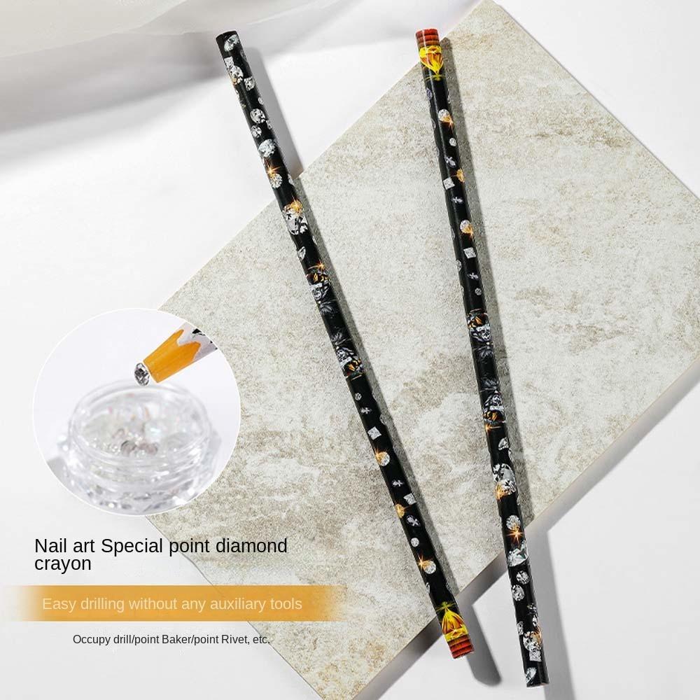 

Маникюр Инструмент для ногтей Сверл Карандаш Ручка Гвоздь Усечка Карандаш Гвоздь Горный хрусталь Picker Nail Art Dotter
