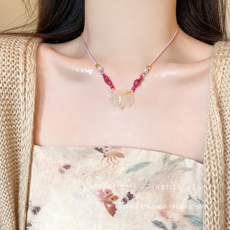 New Chinese Retro Popular Ethnic Style Necklace Women's Versatile Niche Long Sweater Chain High-end Simple Accessories