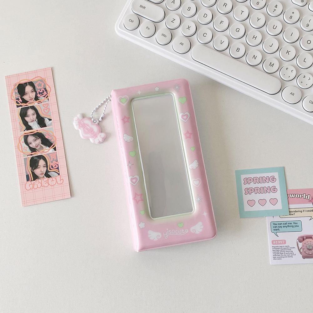 Love Heart ID Photo Photocard Frame PVC Card Cover Idol Card Display Protector  Student Friends