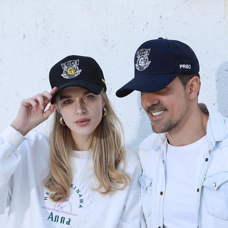 Sunscreen fashionable versatile men's and women's big head circumference hard top baseball cap cap tide