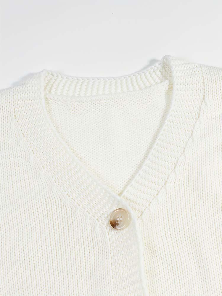 Cross2026 Autumn/Winter Plus Size Floral Knit Cardigan for Women