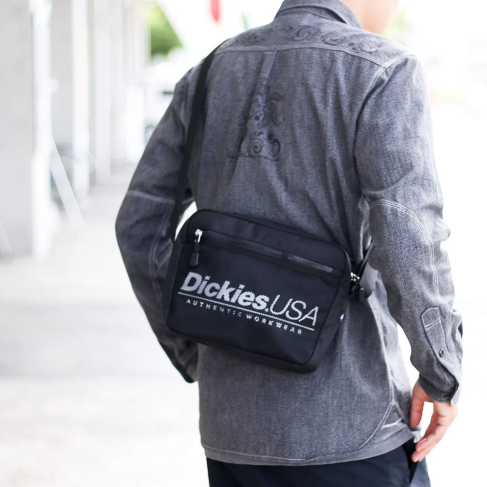 SPLOGO USA taška přes rameno s dwears Nálepka Sacoche Messenger Bag Cestovní taška Mini velikost přes rameno sedí [Dickies] (Jeden Most, Blacku)