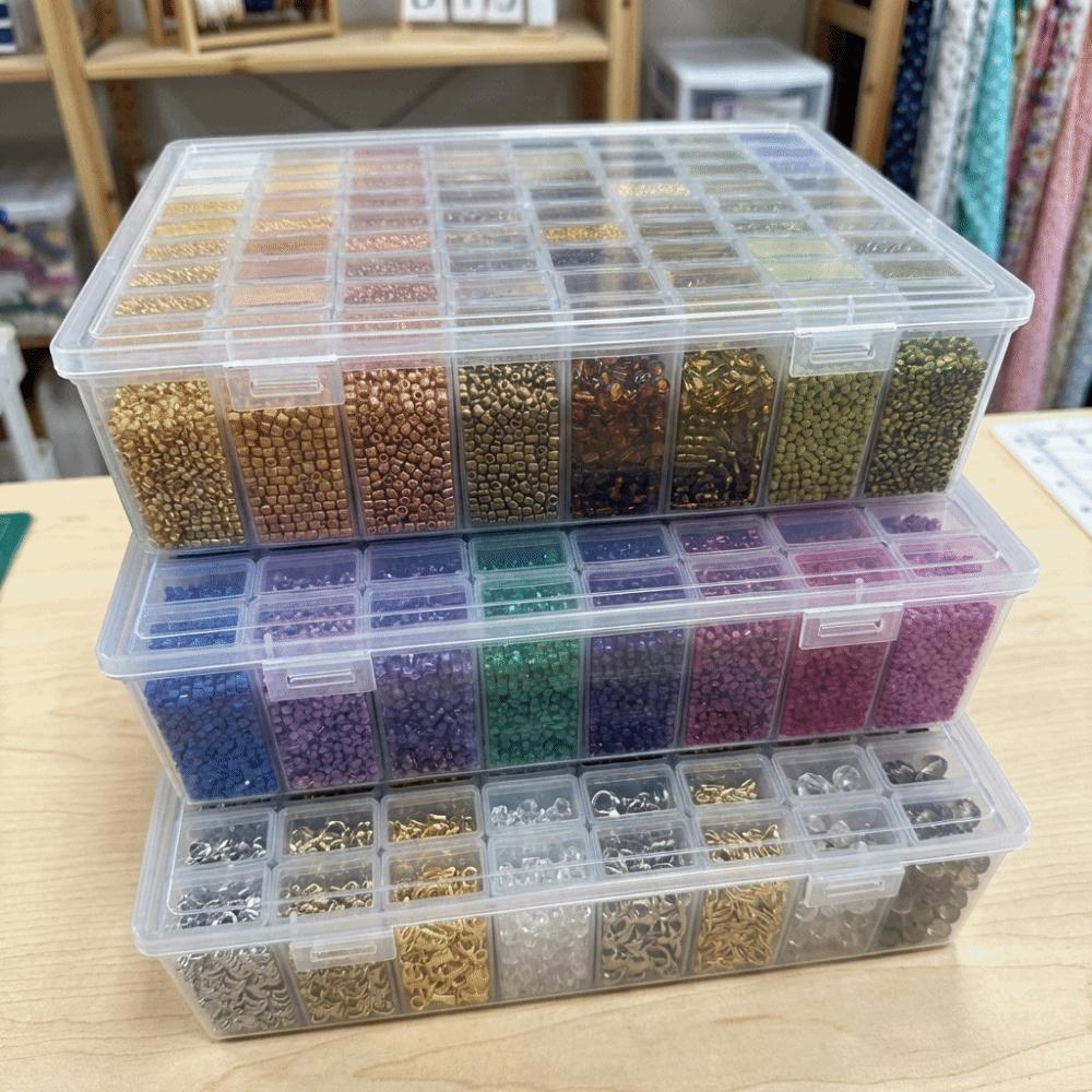 Transparent Perler Beads Storage Box Plastic Jewelry Container Beads Storage Box  DIY Crafts