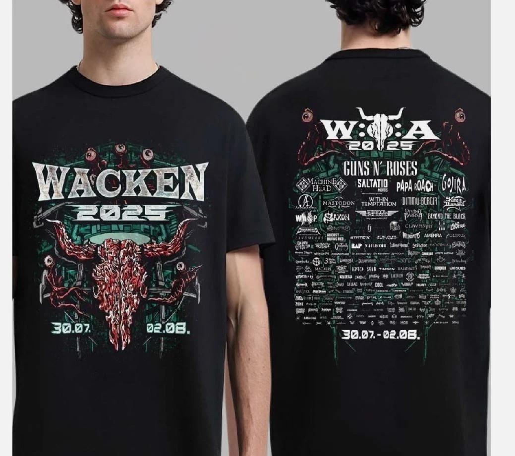 Wacken Open Air 2025 Festival From July 30 To August 2 2025 Unisex T-Shirt 4XL
