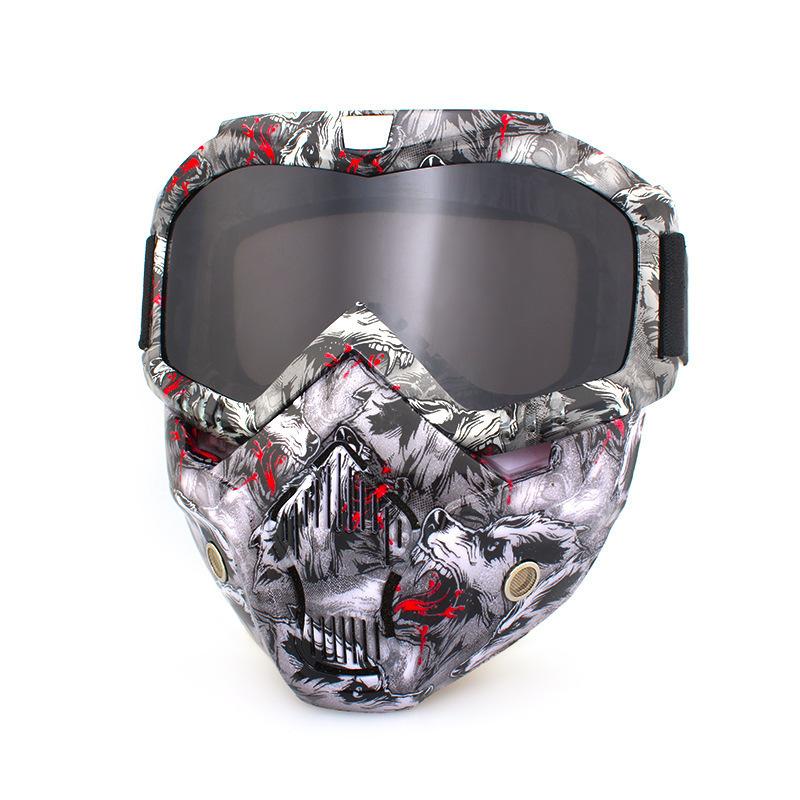 Retro face masks, goggles, off-road motorcycles, racing goggles, outdoor cycling glasses, skiing