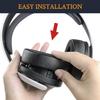 SOULWIT Kühlendes Gel Ohrpolster, Ohrpolster, Ersatzpolster für Sony PULSE 3D PlayStation 5 (PS5) Kabelloses Headset, Kühlend, Schaumstoff mit hoher Dichte, Schwarz
