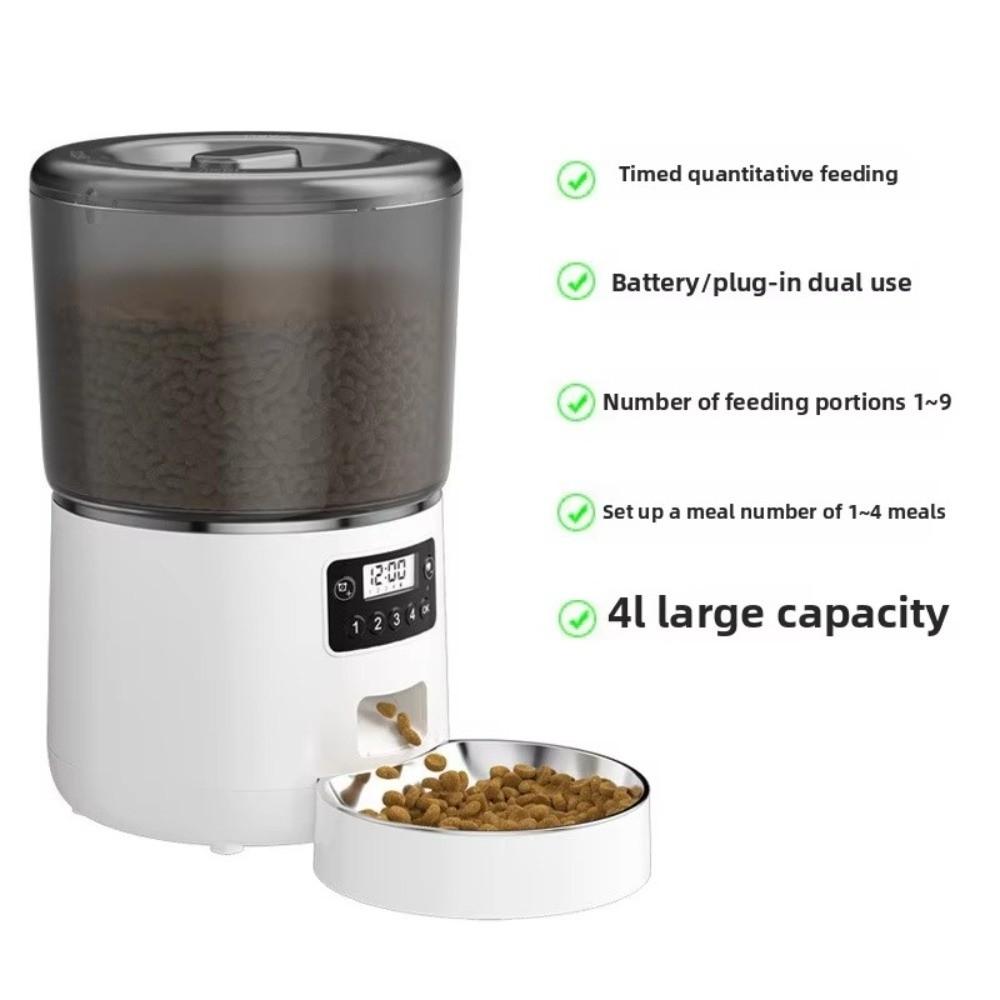 Timed Feeding Smart Pet Feeder 4L Dog Food Dispenser Electric Feeder APP Control Feeder  Home Use