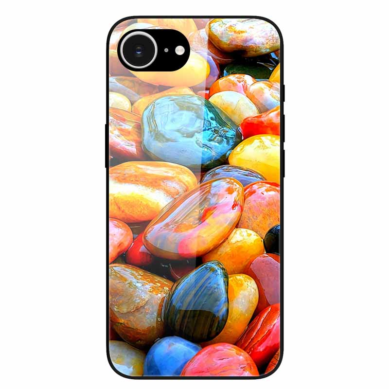 Tempered Glass Phone Cases For iPhone 16e 2025 Case Silicon Bumper Hard PC Back Cover Shell for iPhone SE (2025) / for iPhone16e