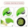 1PCS Stainless Steel Parsleys Chopper,Manual Labor-Saving Vegetable Rolling Cutter,Multifunctional Onion Garlic Chopper Machine