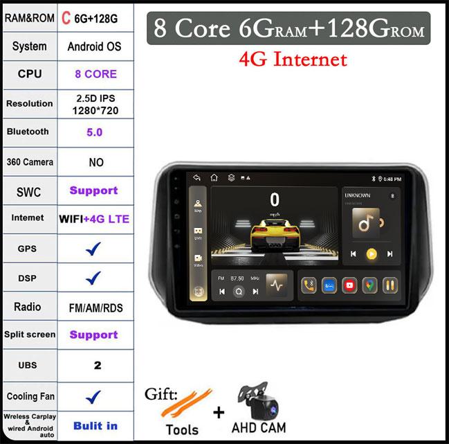 10.1 Lnch For Hyundai Santa Fe IX45 2018 2019 2020 Car Video CarPlay Stereo GPS Navigation Autoradio Multimedia Auto