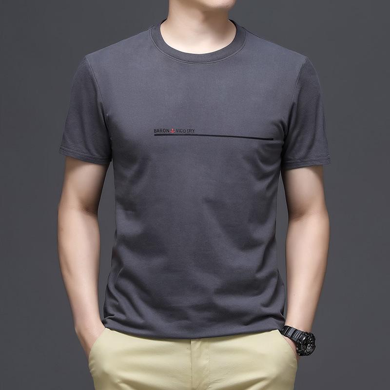 

Новая мужская футболка с короткими рукавами, пуловер с круглым вырезом, летняя футболка с короткими рукавами, модная футболка, мужская одежда XXL