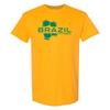 Brasilien Fußball Strike - Fußball Sport Kurzarm T-Shirt - Gold