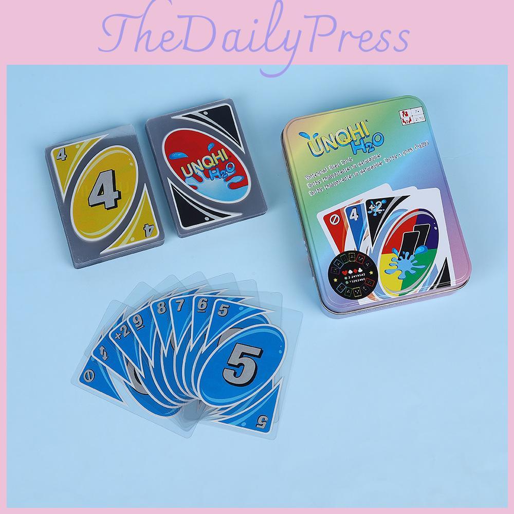 Uno Unqhi H2o Board Game Poker Cards Family Party Casual Prop Educational Toy