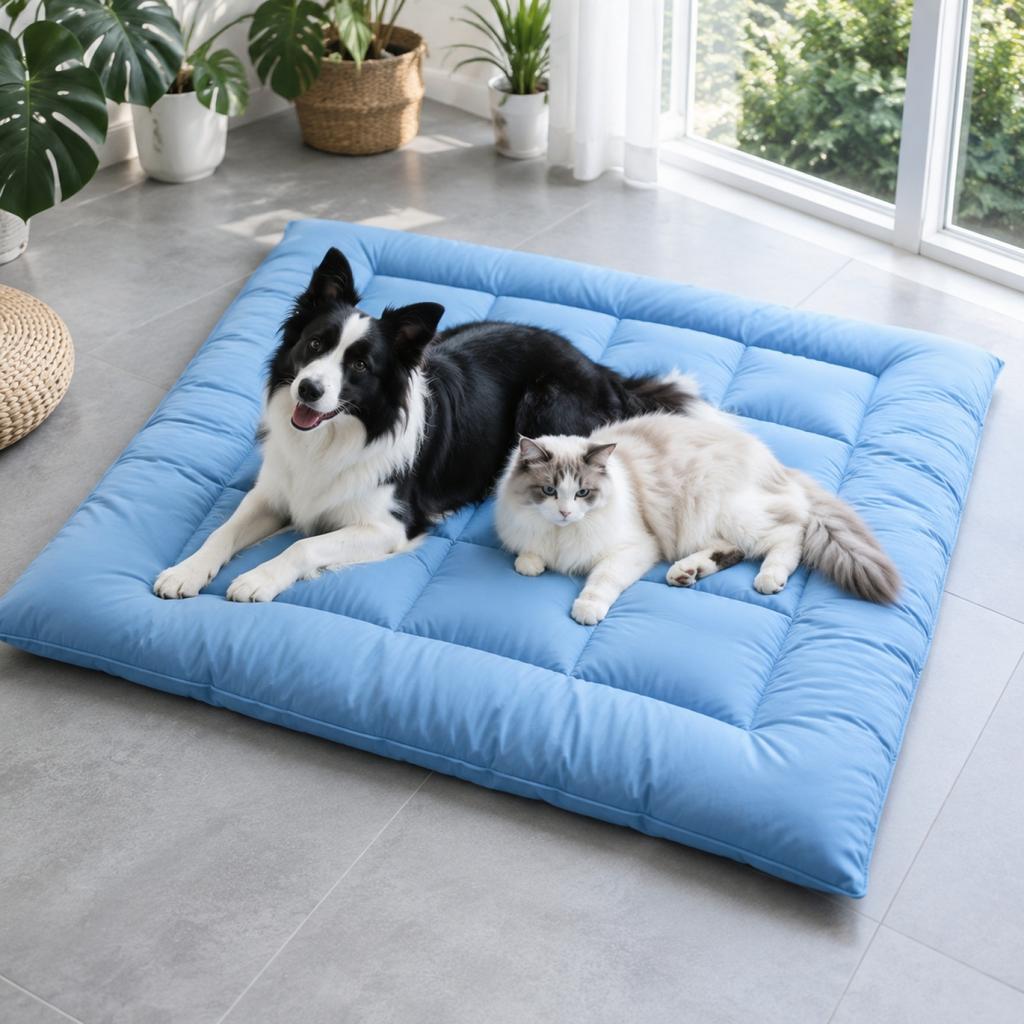Pet Cooling Mat Breathable Soft Sleeping Pad for Dogs and Cats Suitable for Indoor and Outdoor Use Washable Lightweight Design