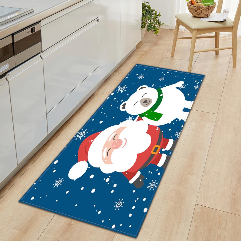 Christmas Kitchen Sand Carpet Doormat Long Floor Mat