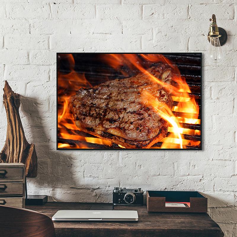 Western Restaurant Theme Decorative Painting Steak Canvas Posters Wall Art Pictures Home Decor Hotel Decoration Gift
