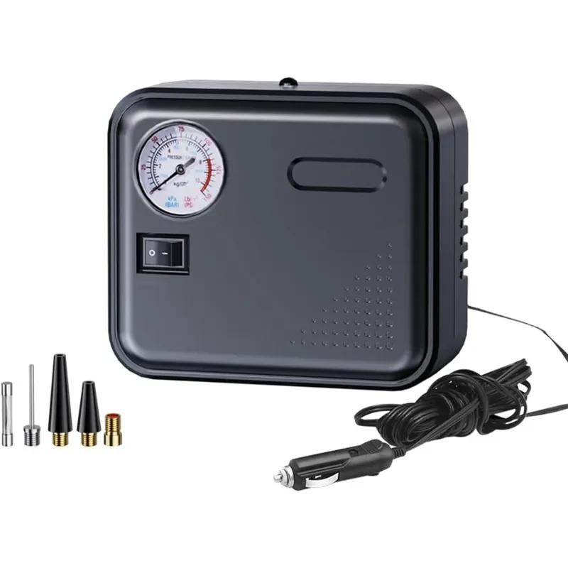 Car Tire Inflator DC 12V Car Air Compressor Auto Air Pump Pointer Type Tire Pressure Display Electric Tire Pumps with Light