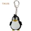 Cute Animal Penguin LED Light with Sound Key Chain Key Ring Torch Xmas Gift Suspension Trinket