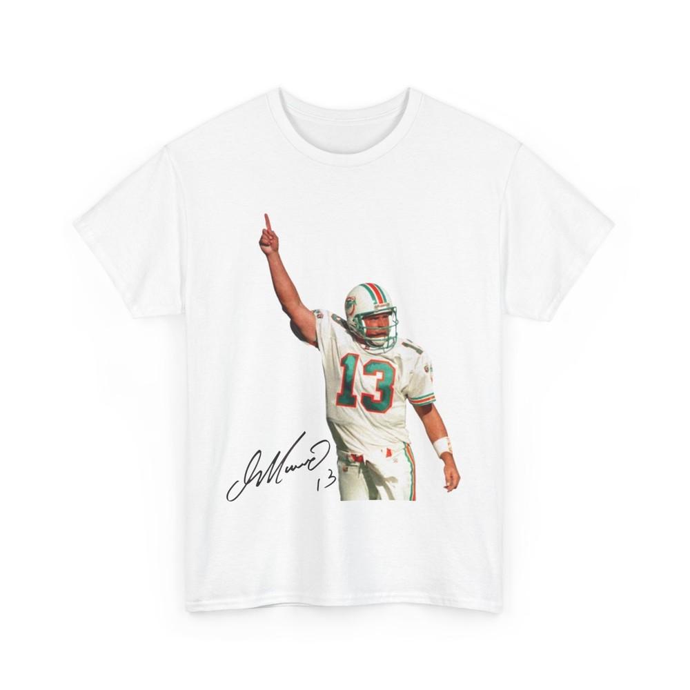 Унисекс футболка из плотного хлопка с автографом Дэна Марино Miami Dolphins Унисекс футболка S
