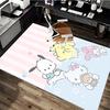 Hello Kitty & Pompompurin Chair Mat - Anime Cartoon Design, Non-Slip Carpet for Office Chair, Home Decor, Living Room, Bedroom, Game Room, Dormitory F
