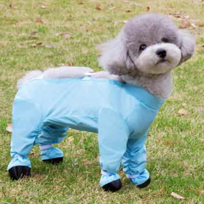 Dog Suspenders Boots Waterproof Dog Shoes Leggings Dirt Proof Dog Jacket with Boots Anti-Slip Dog Pants Paw Protector for Rainy Snowy Days Walking