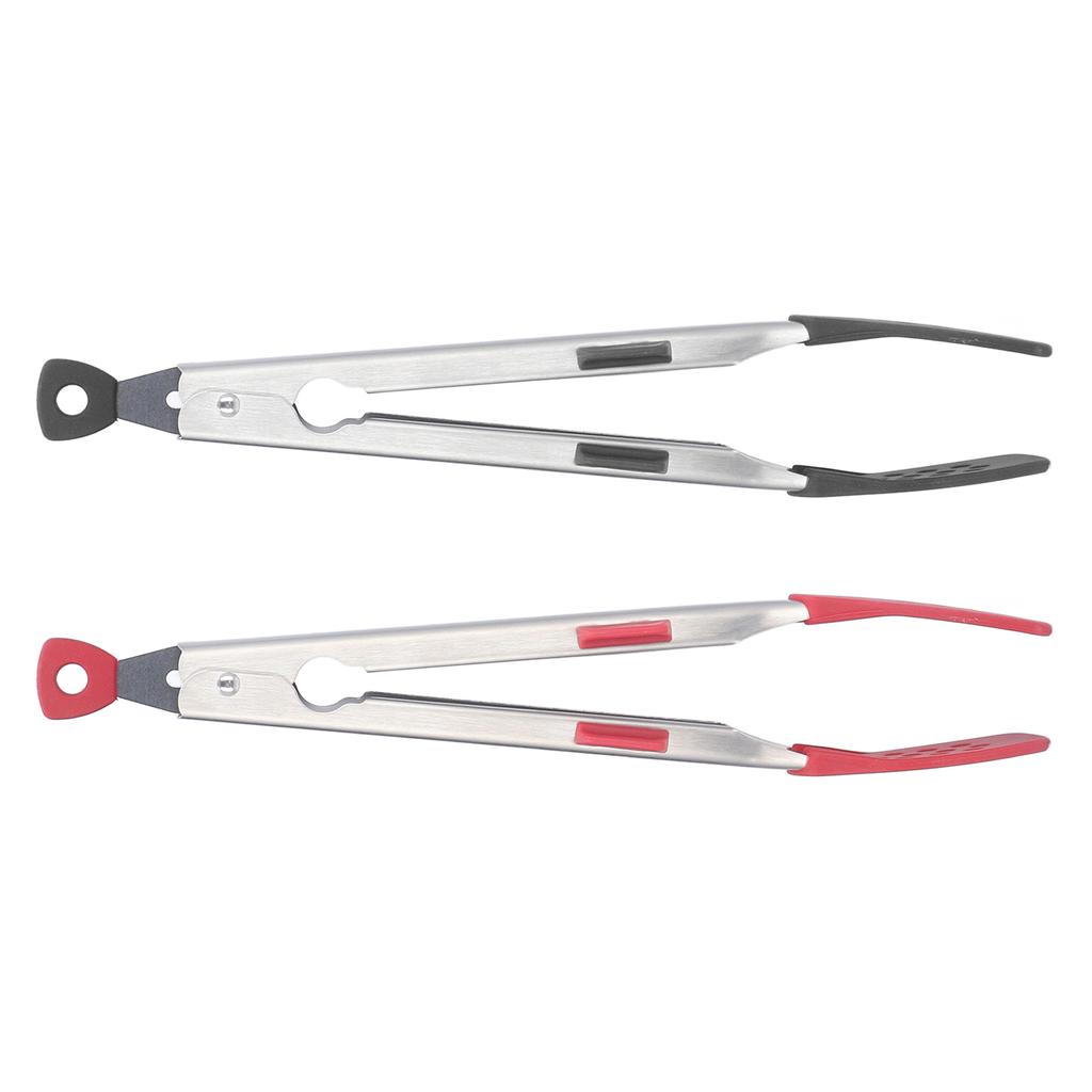 Food Tong Thickened 304 Stainless Steel Anti Slip Corrosion Resistant Barbecue Tongs for Restaurant