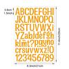 1.5-inch Letter Sticker Multicolor English Alphanumeric Combination Holiday Gift Decoration Waterproof Letter Sticker