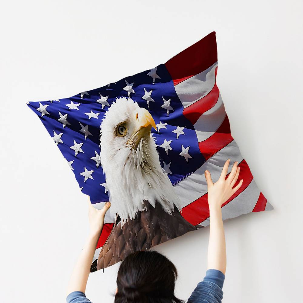 American Flag USA Maple Design Cushion Cover Happy Autumn Harvest decor Holiday Decorati Pillow Cover