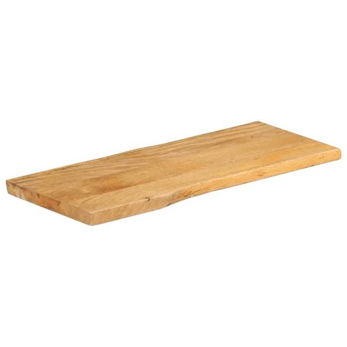 VidaXL Table Top 90x40x2.5 Cm Live Edge Solid Mango Wood, Wood Table Top, Side Table Top, 370707