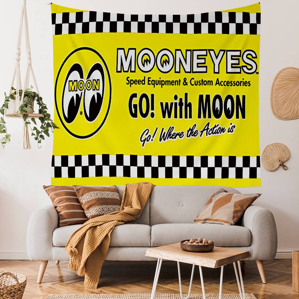 

Настенный гобелен с принтом Mooneyes, большой, для подвешивания, Таро, Хиппи, настенные коврики, общежитие, дешевый, настенное украшение в стиле хиппи 74x94cm(29x37in)