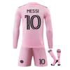 Miami Messi Long Sleeve Soccer Jersey Set, Pink, Training Top