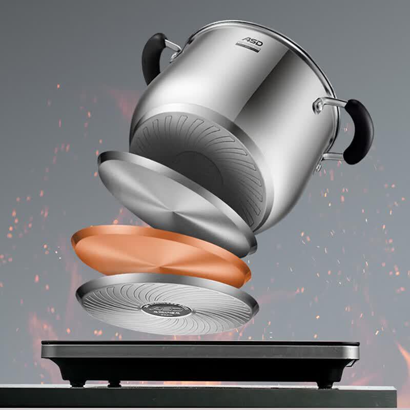ASD Wales 24cm Stainless Steel Nutrition Stew Pot