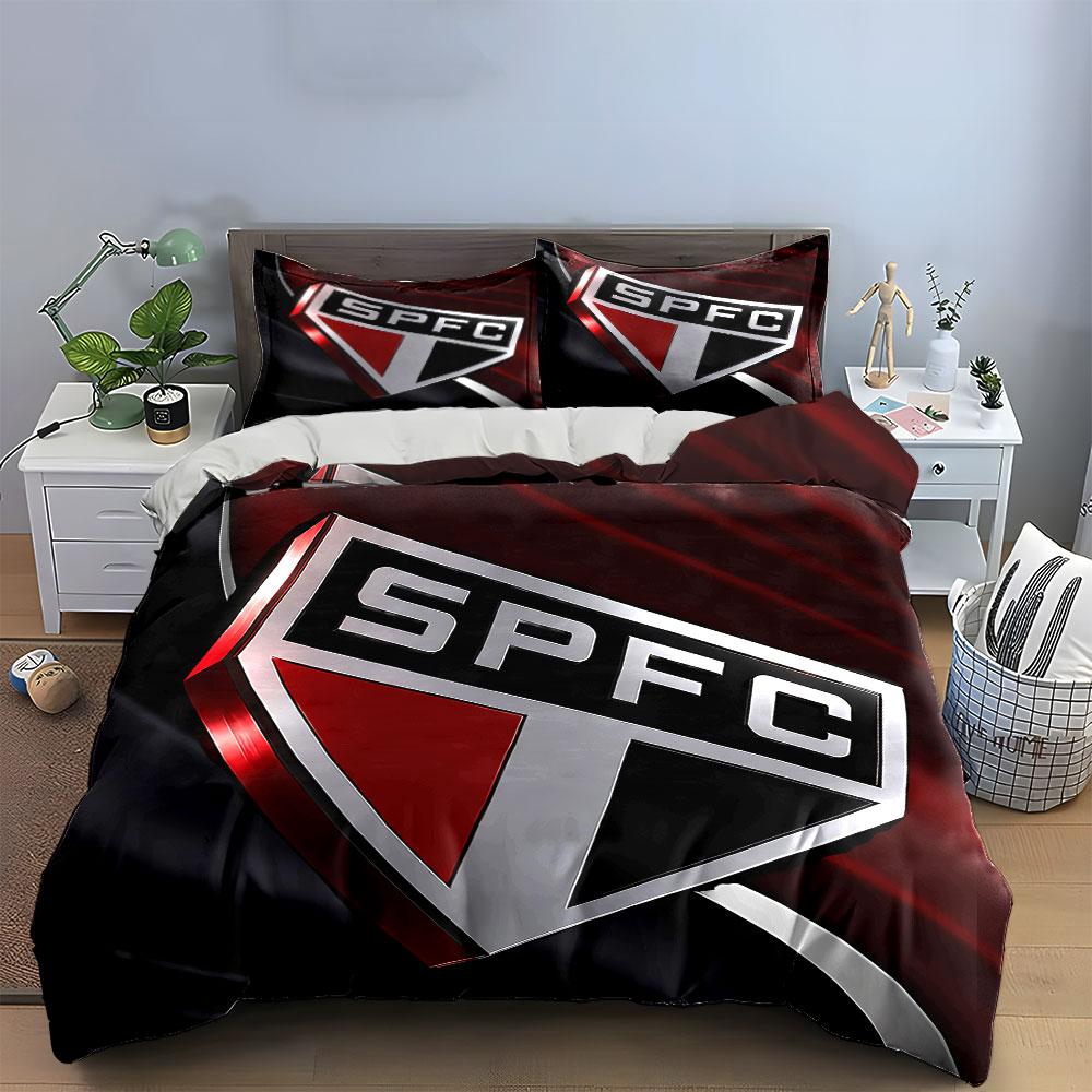"SPFC Logo Bedding Set" Bedding Duvet Cover Set Duvet Cover Pillowcases (1 * Duvet Cover 2 * Pillowcases, Without Duvet Insert)