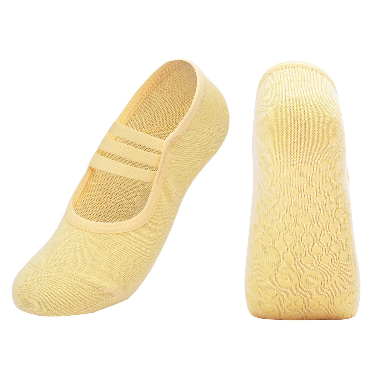 

Silicone Non- Yoga Socks Women Floor Pilates Socks Backless Breathable Cotton Indoor Fitness Dance Sports Socks One Size