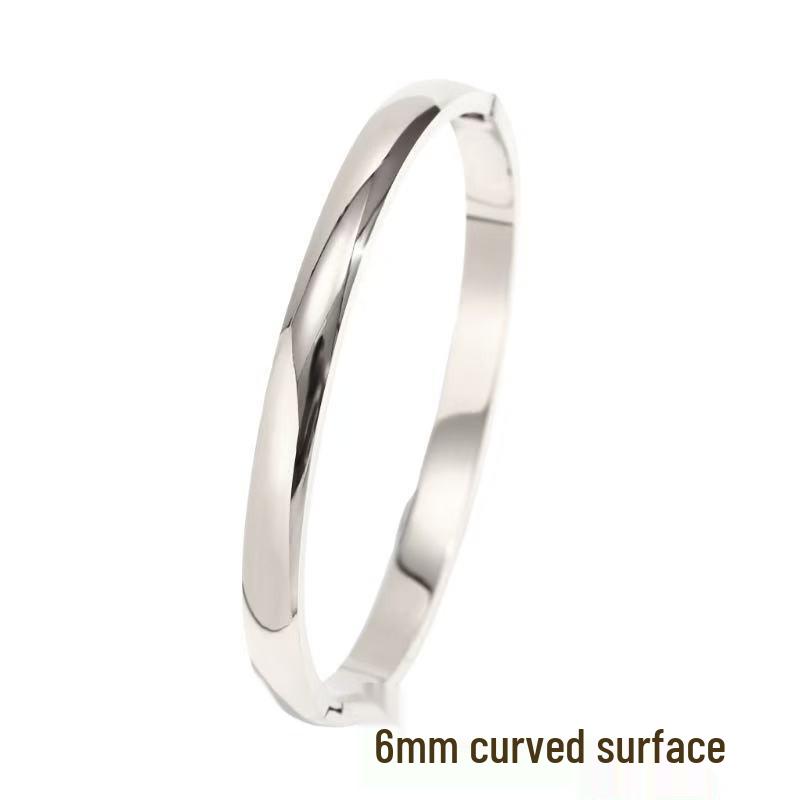 High-End Women's Stainless Steel Bracelet - Non-Fading, Titanium Steel, Elegant Buckle Jewelry