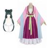 Maomao Garden Party Red Hanfu Cosplay Set with Wig, The Apothecary Diaries Anime Expo Costume
