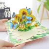 Decoration Wishing 3D Butterfly Greeting Card Handmade Colorful Teachers Day Cards Creative Paper Gratitude Card Festival