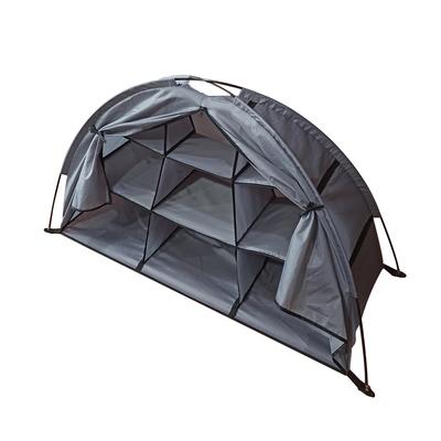 Outdoor Storage Tent Waterproof Compact and Portable Camping Storage Cabinet Tent with 9 Shelves
