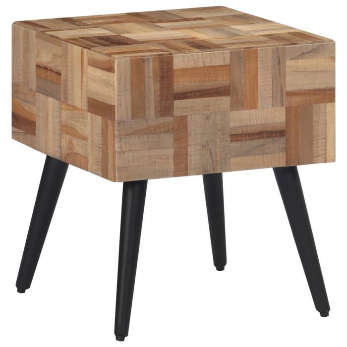 VidaXL Side Table 40x40x45 Cm Solid Reclaimed Teak 358522