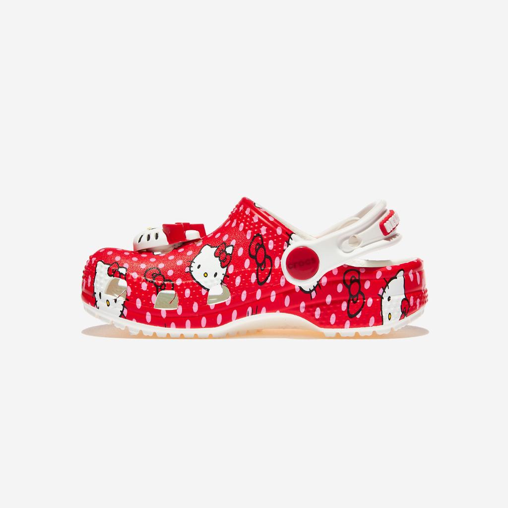 Crocs Hello Kitty Red Classic Clog Toddler, CRS210577, 1010113129, Popular Korean Shoes