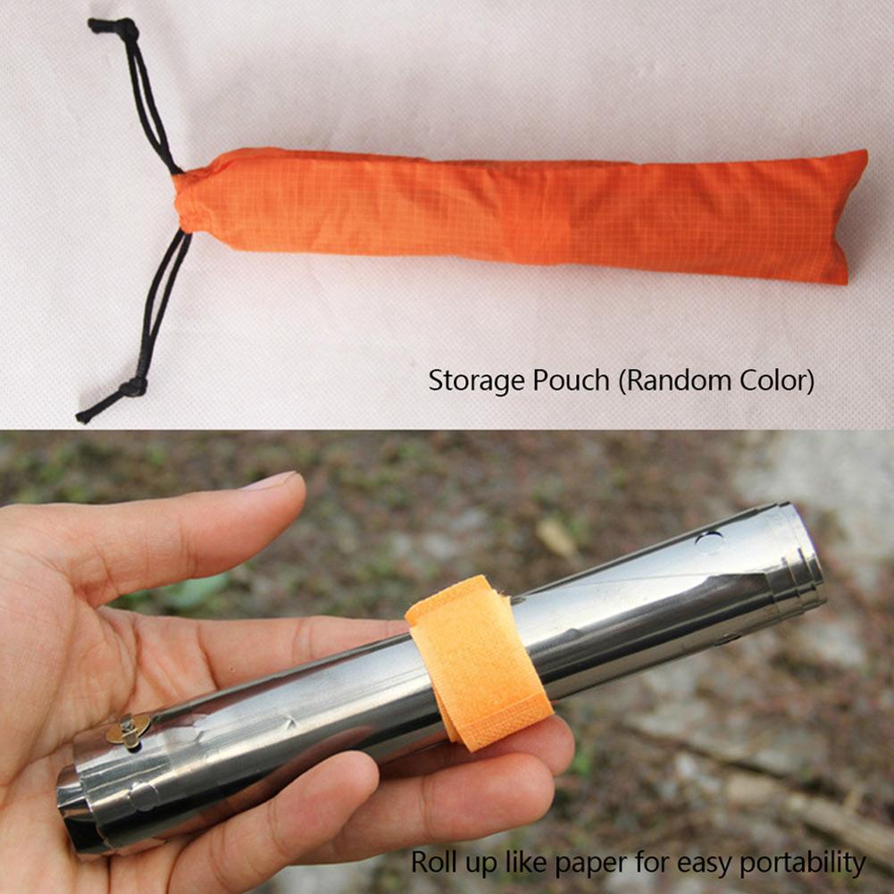 Portable Windshield Titanium Universal W/ Storage Pouch