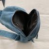 Denim Shoulder Bag Women's Large Capacity Crossbody Bag Commuter Chest Bag