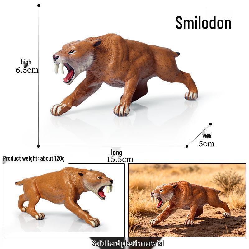 Animal Model Simulation Toy: Woolly Rhinoceros, Dunkleosteus, Deinotherium, Mammoth, Smilodon, Thunder Bird