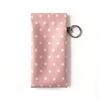 Polka Dot Eyeglass Pouch with Keychain Portable Anti-Scratch Glasses Case for Students School Daily Carry