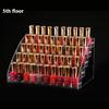 Transparent Acrylic Storage Box, Lipstick Display Stand, Desktop Cosmetics Finishing and Storage, Nail Polish Display Stand, Plastic.