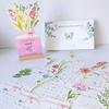 Vase Shaped Monthly Planner Detachable Base Floral Desk Calendar  for Table Desk Decor